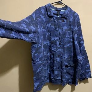 Lane Bryant Camo Denim Jacket - Womens Plus Size 26/28